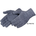 Gray Cotton/ Polyester Blend Work Gloves